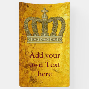 Golden Royal Crown II + your backgr. & ideas Banner
