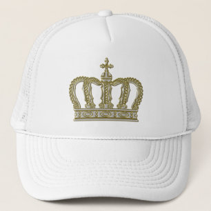 Golden Royal Crown III + your backgr. & ideas Trucker Hat