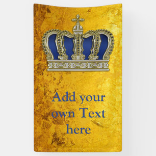 Golden Royal Crown V + your backgr. & ideas Banner