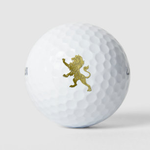 Golden Royal Lion Golf Balls