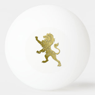 Golden Royal Lion Ping Pong Ball