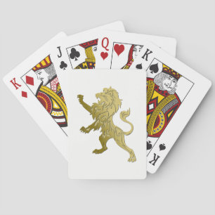 Golden Royal Lion Playing Cards