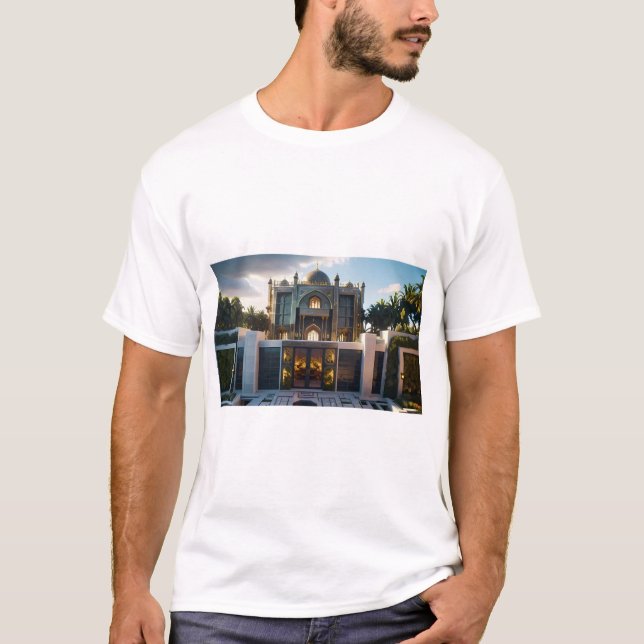 Golden Royal Palace" – AI-Generated Islamic-Inspir T-Shirt (Front)