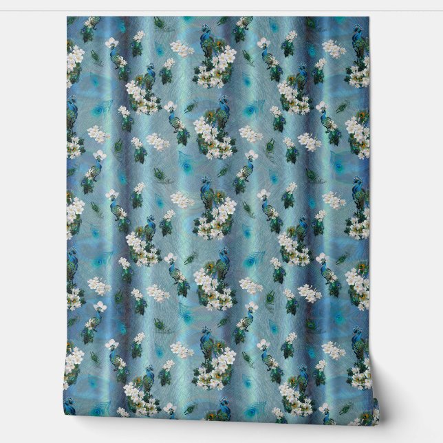 Golden Royal Peacock Temple Wedding Dreams Wallpaper (Unrolling)