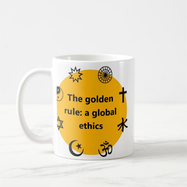 Golden rule coffee mug (Left)