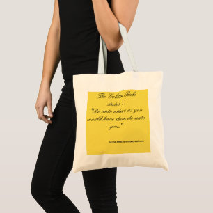 Golden Rule Tote Bag