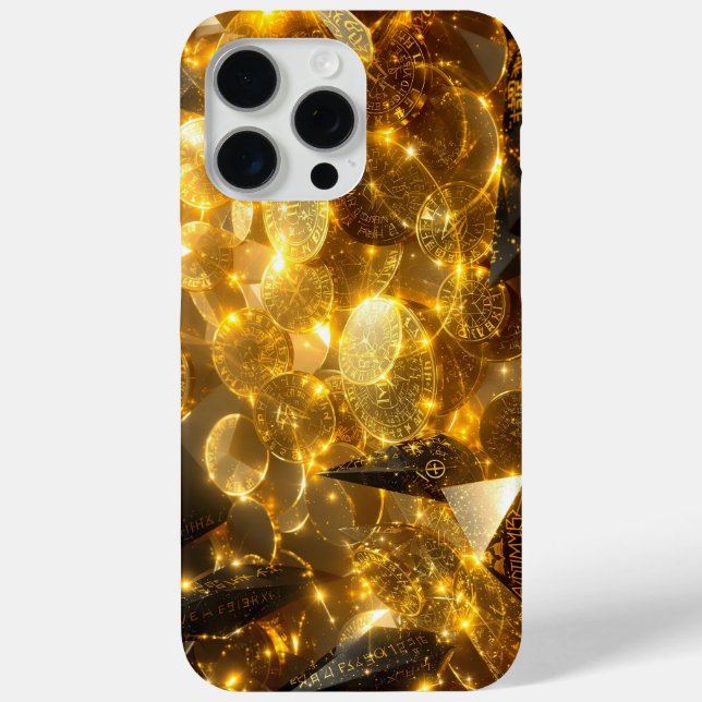 Golden Rune Coins Case-Mate iPhone Case (Back)