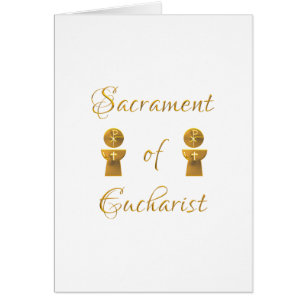Golden Sacrament of Eucharist Host and Chalice