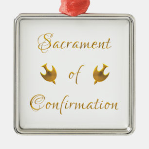 Golden Sacrament of Eucharist Host and Chalice Metal Tree Decoration