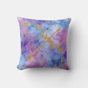 Golden Sagittarius Cushion