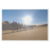Golden Sahara Sand Dunes Minimalist Desert Wall Ar