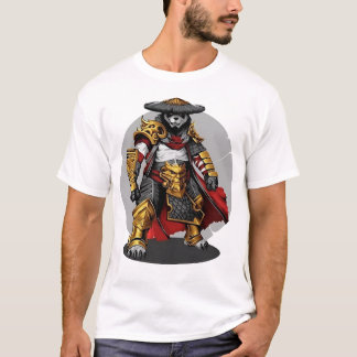 Golden Samurai Panda: Warrior of Elegance T-Shirt