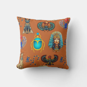 Golden Sands Revival: Authentic Egyptian Antiquity Cushion