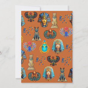 Golden Sands Revival: Authentic Egyptian Antiquity Holiday Card