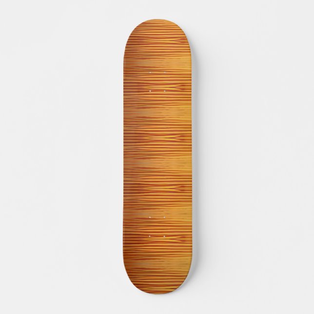 Golden sands yellow beach abstract art  skateboard (Front)
