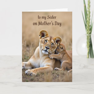 Golden Savanna Mothers Day Card