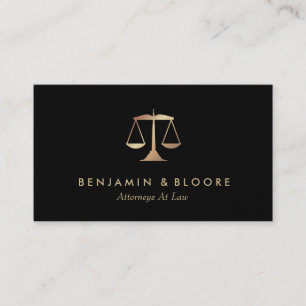 Golden Scale Attorney Business Cards