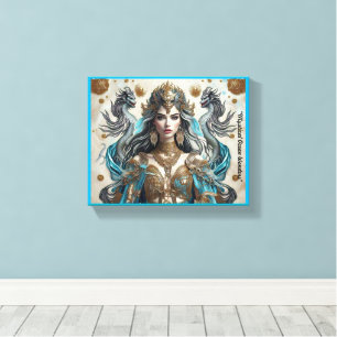 "Golden Scales" Canvas Print