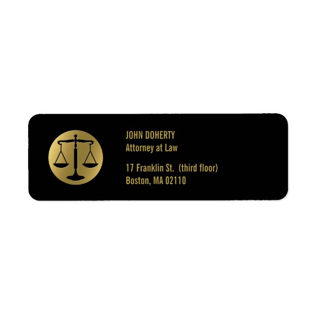 Golden Scales of Justice | Law (Front)