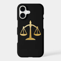 Golden Scales of Justice Law Theme Design