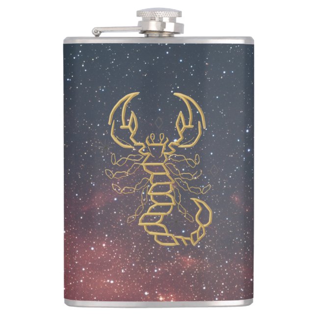 Golden Scorpio Flask (Front)