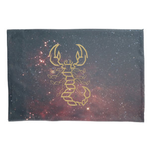 Golden Scorpio Pillowcase