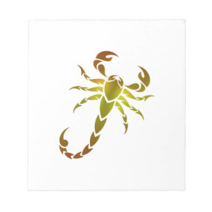 Golden Scorpion Notepad