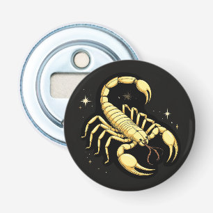 Golden Scorpion Zodiac Ornament For Bar Decor ♏ Bottle Opener