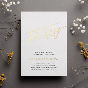 Golden Script 30th Birthday Party