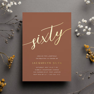 Golden Script 60th Birthday Party