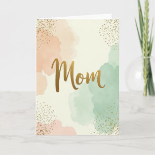 Golden Script Love Card