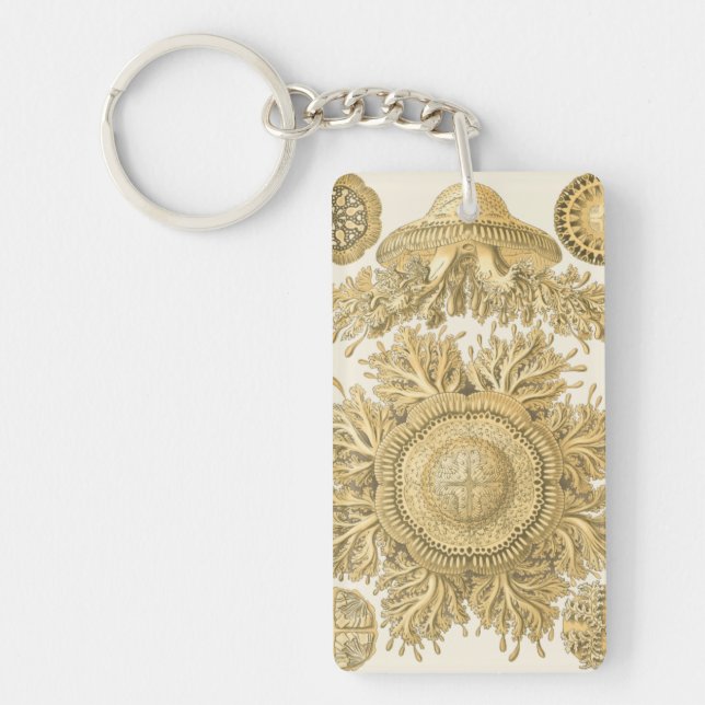 Golden Sea Creatures Key Ring (Front)