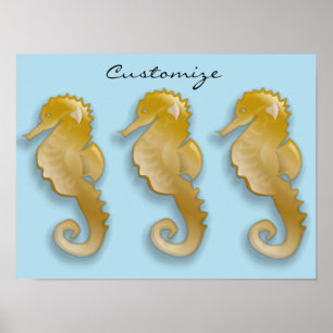Golden Seahorse Thunder_Cove Poster