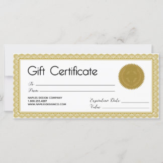 Golden Seal Gift Certificate