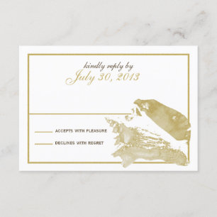Golden Seashell Response Card