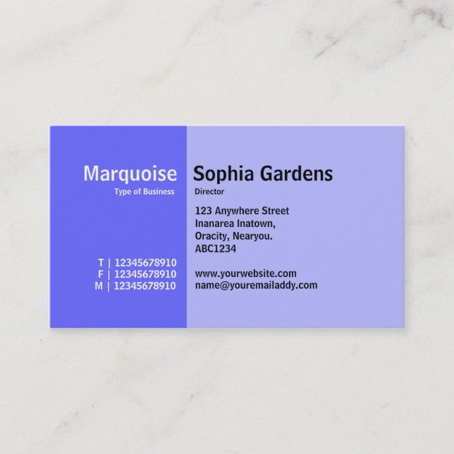 Golden Section 01 Business Card (Front)