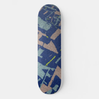 Golden Section Blue Skateboard
