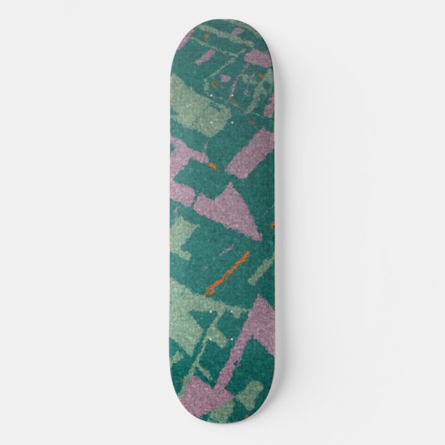 Golden Section Teal Skateboard (Front)