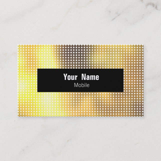 Golden Sequin Business Card (Front)