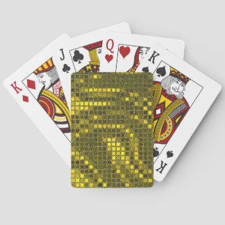 Golden Sequin Effect Playing Cards