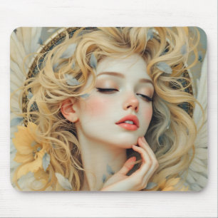 Golden Seraph – Angel of Light and Grace Mouse Mat