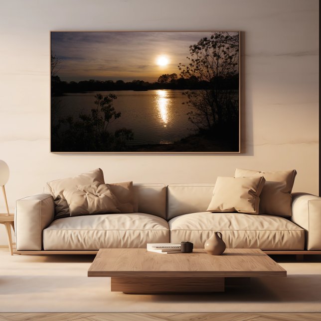 Golden Serenity: A Sunset's Embrace Poster (Creator Uploaded)