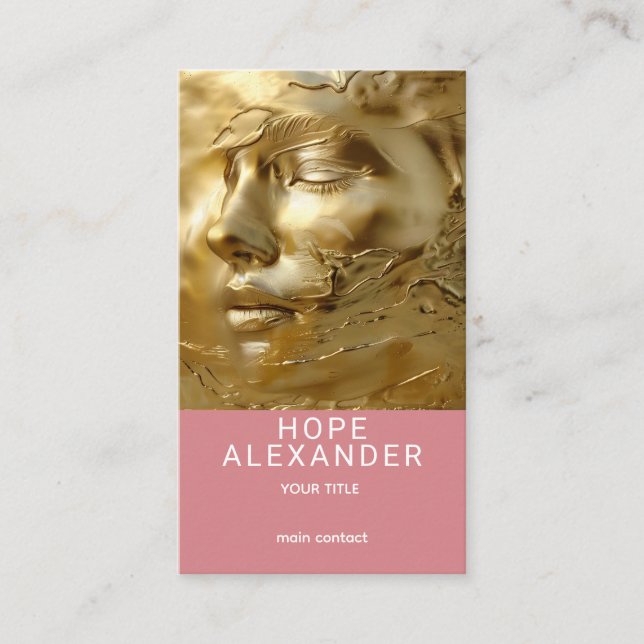 Golden Serenity  Business Card (Front)