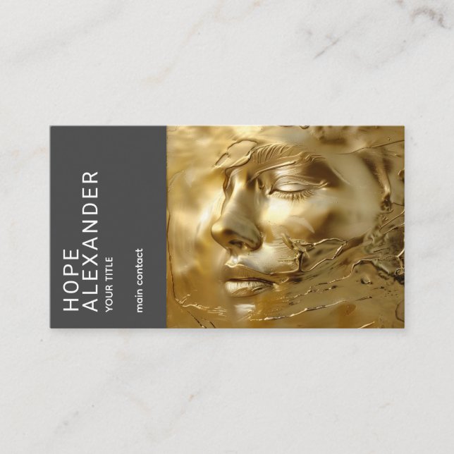 Golden Serenity  Business Card (Front)