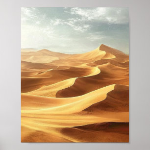 Golden Serenity: The Eternal Rhythm of the Silent Poster