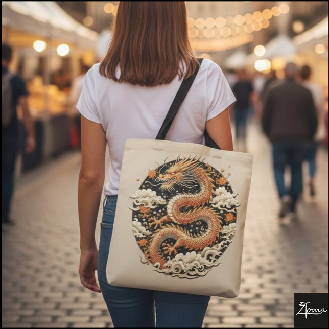 Golden Serpent Tote Bag (Creator Uploaded)