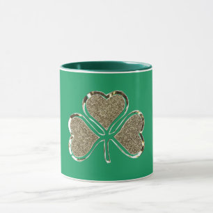 Golden Shamrock Clover Ireland Irish Symbol Mug