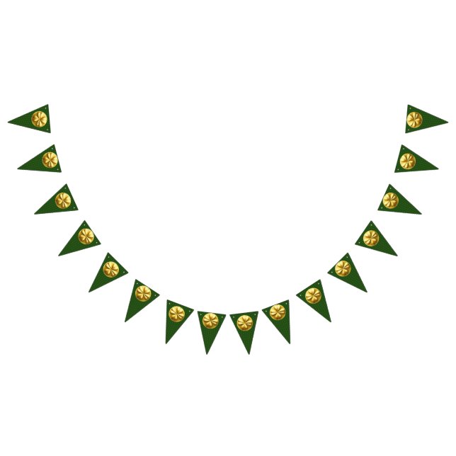 Golden Shamrock St. Patrick's Day Banner (All)