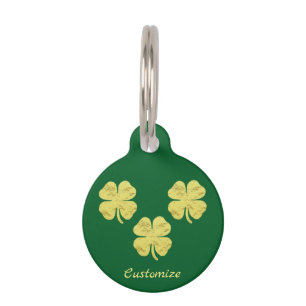 Golden Shamrocks Thunder_Cove Pet Tag
