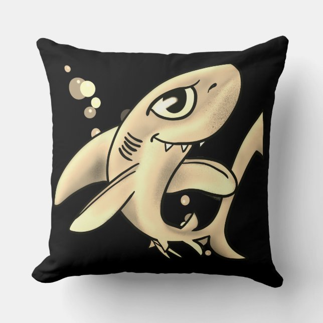 Golden Shark Cushion (Front)